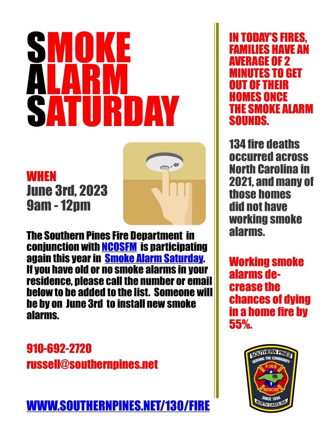 Smoke Alarm Saturday 2023