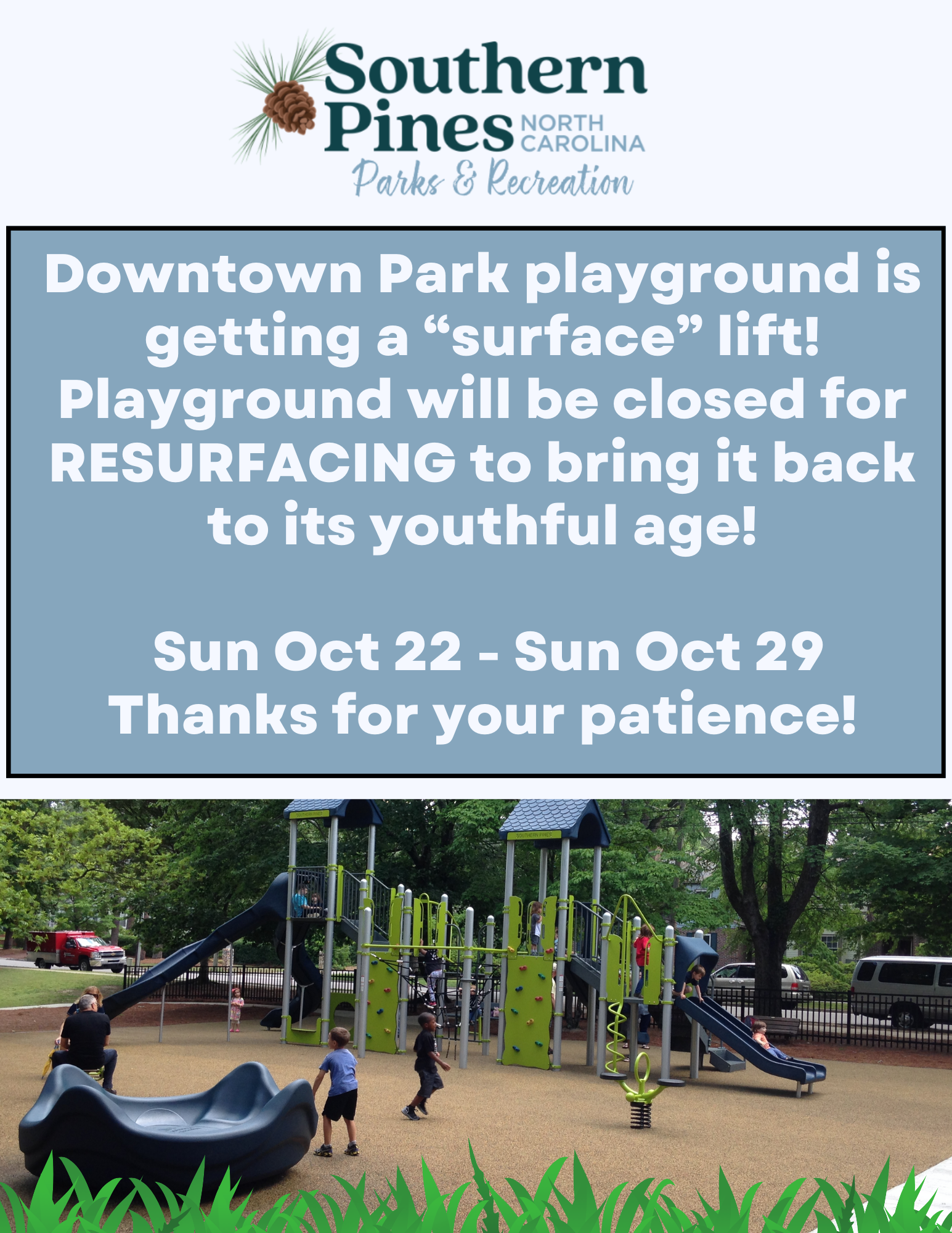 Playground closed DT PARK (8.5 x 11 in)