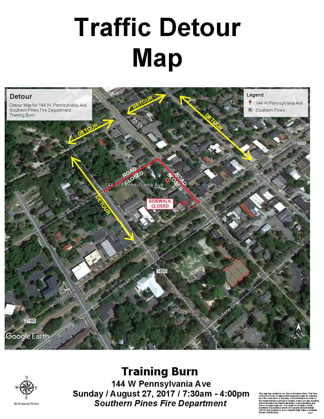 Traffic Detour Map