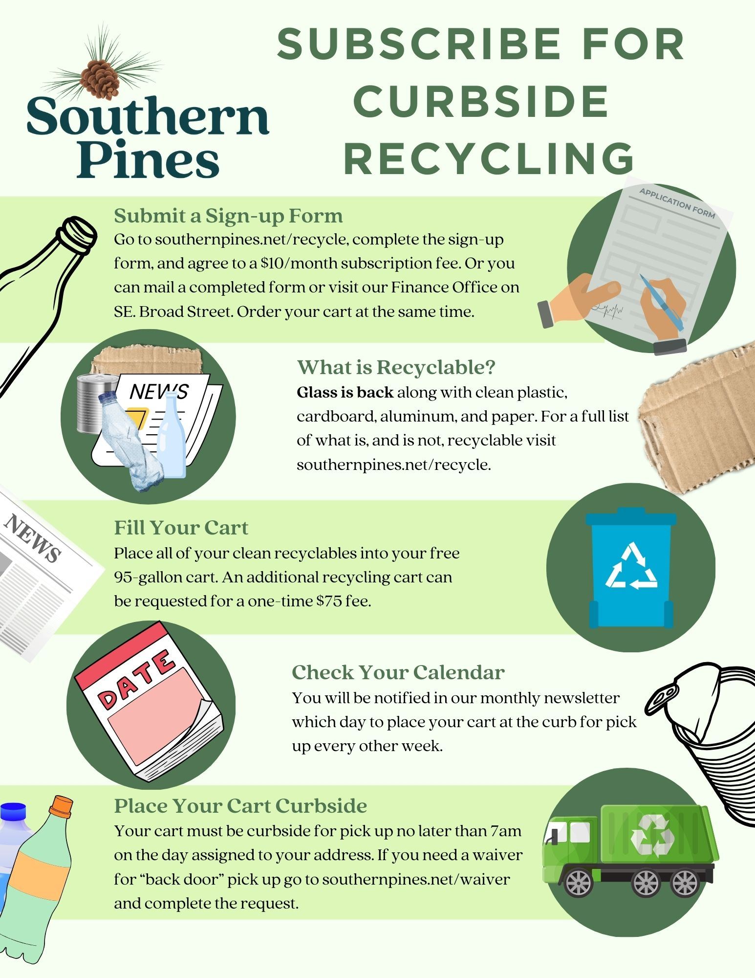 SUBSCRIBE FOR CURBSIDE RECYCLING