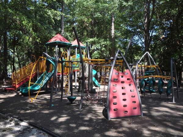Image of Memorial Park Playground Close-Up
